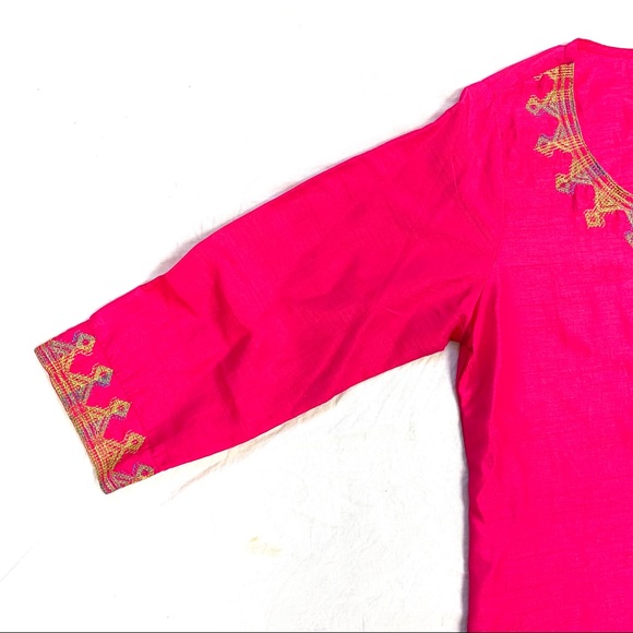 Srishti Kurta XL Gold And Pink - Picture 10 of 13